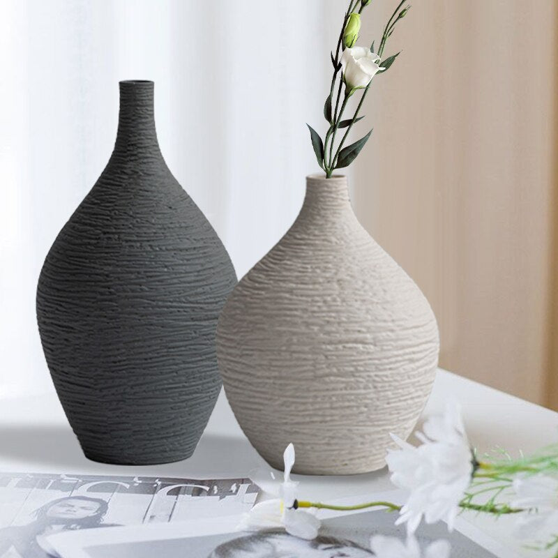 Nordic Ceramic Vase - Creative Home Decoration for Bedroom, Desktop, and Flower pot