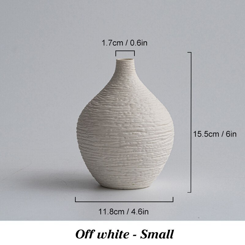 Nordic Ceramic Vase - Creative Home Decoration for Bedroom, Desktop, and Flower pot