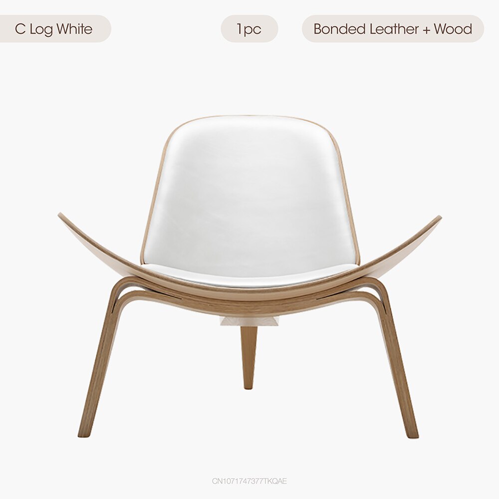 Modern Replica Black Palisander Lounge Shell Chair - Nordic Creative Single Sofa