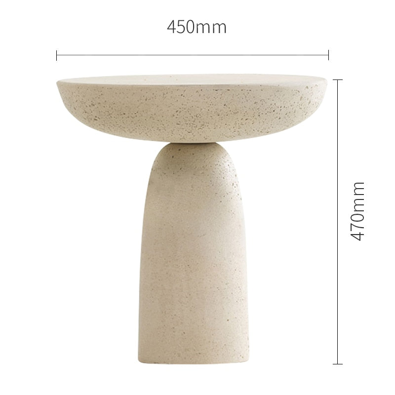 Nordic Mushroom Style Round Side Table Designer Japanese Wabi Sabi Coffee Tables Combination
