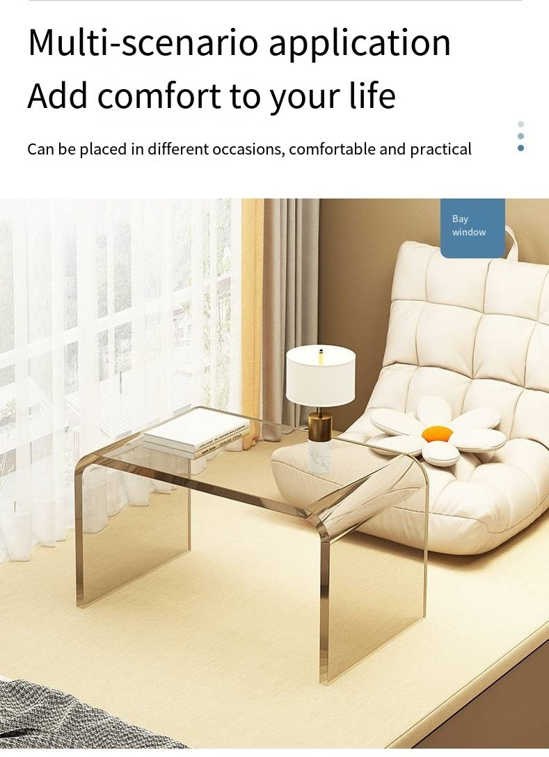 Simple and Light Luxury Acrylic Sofa Side End Table