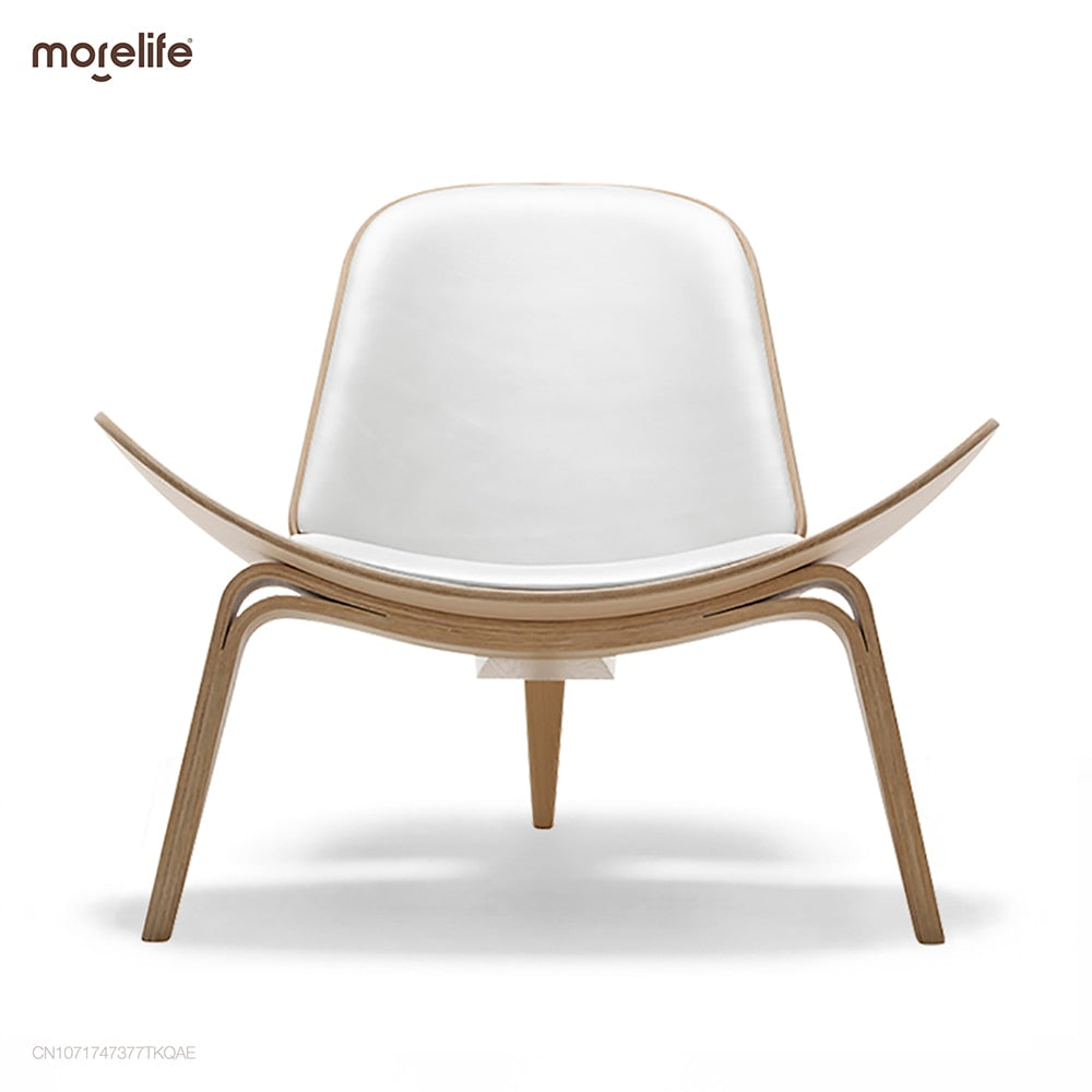 Modern Replica Black Palisander Lounge Shell Chair - Nordic Creative Single Sofa