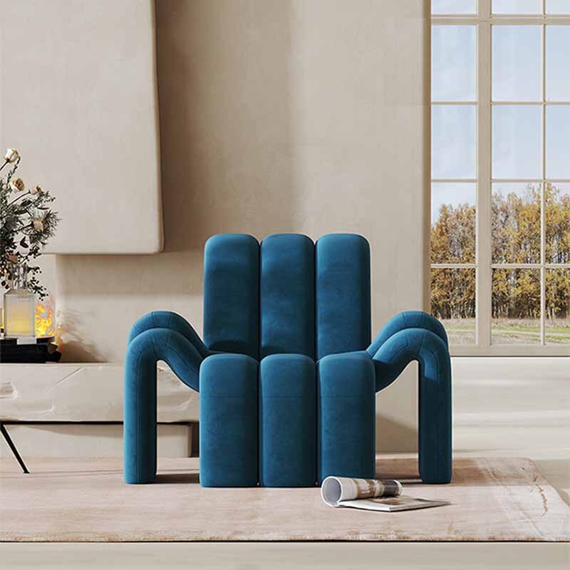 Nordic Living Room Accent Lounge Chair Luxury Design Velvet Modern Italian Fauteuil Furniture