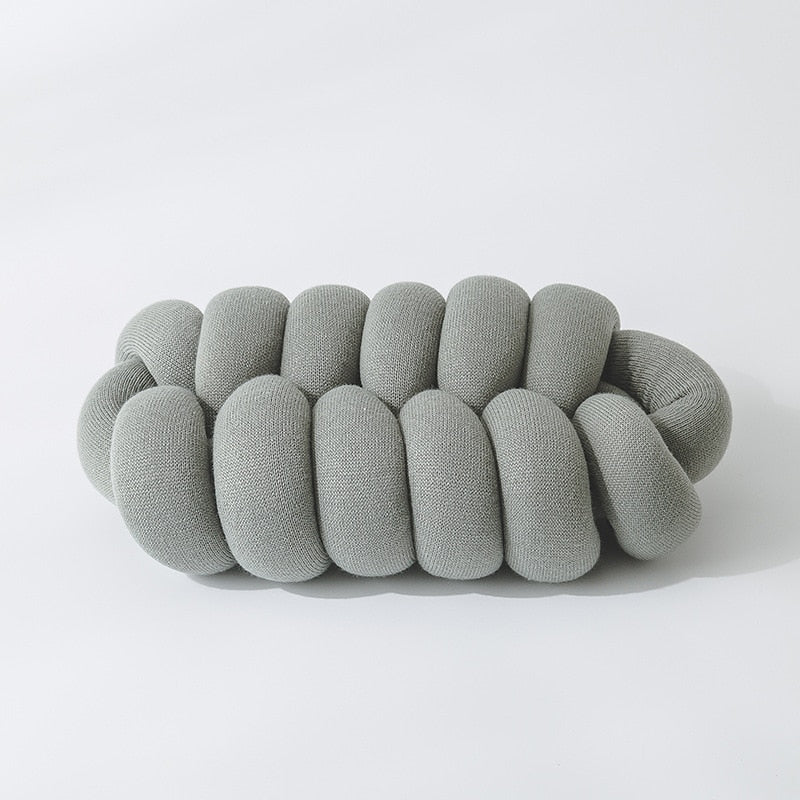 Home Decor Knot Cushion Nordic 8cm Seamless Tube Braid Office Nap Hand Rest Car Lumbar Pillow Chair Back Seat Cushion
