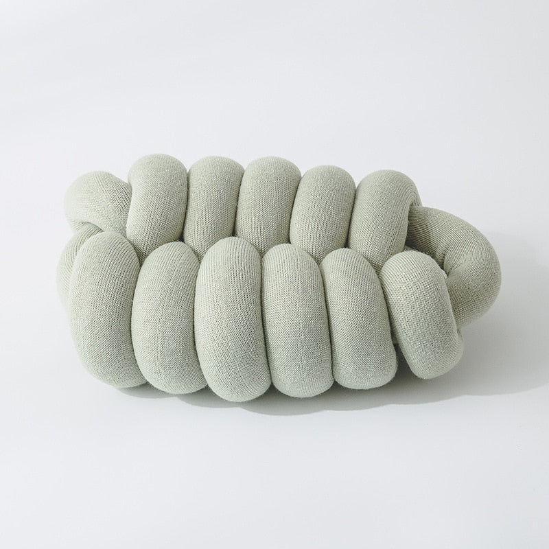 Home Decor Knot Cushion Nordic 8cm Seamless Tube Braid Office Nap Hand Rest Car Lumbar Pillow Chair Back Seat Cushion