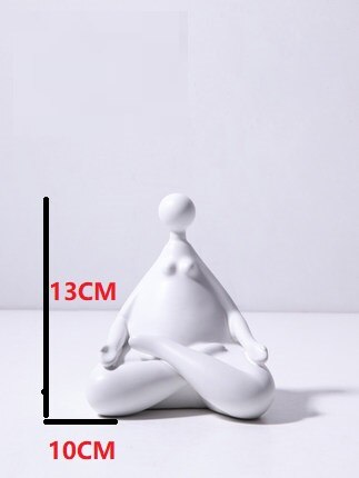Nordic Abstract  Fat Lady Girls Figurine Decoration Figure Art Sculpture Ceramic Craft Home Decor Accessories Living Room R4576 - Miajohome