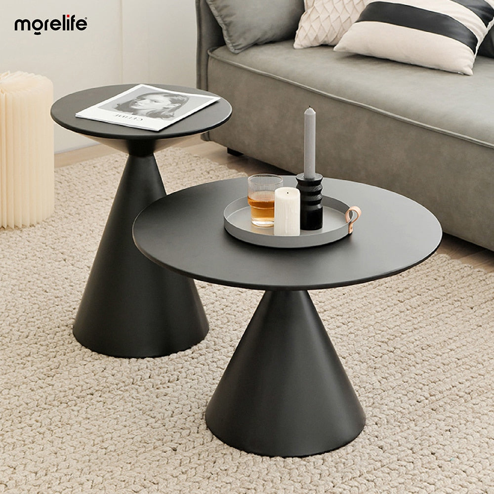 Light Luxury Round Side Table - Modern Simple Living Room Coffee Table