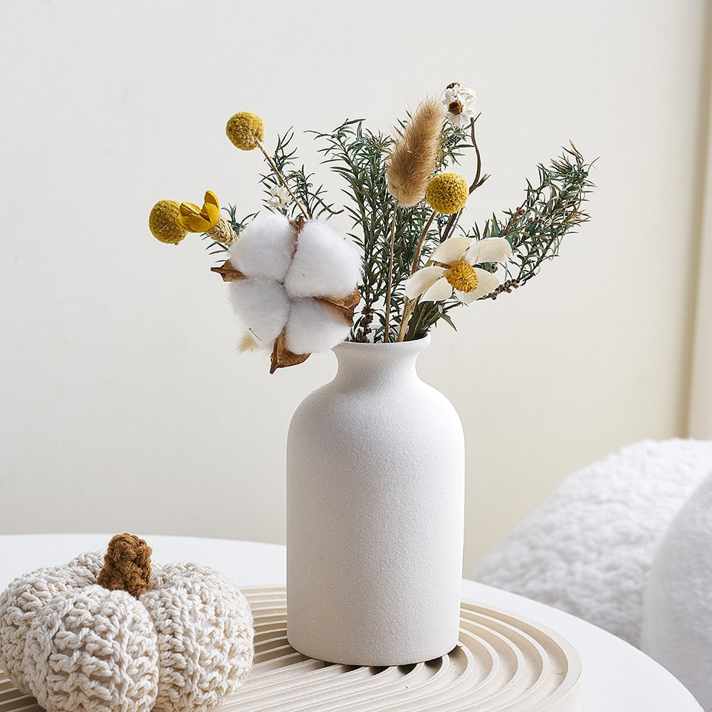 Simple Ceramic Vase Dining Table Decorations Wedding Decorations Nordic Home Living Room Decorations Vase - Miajohome