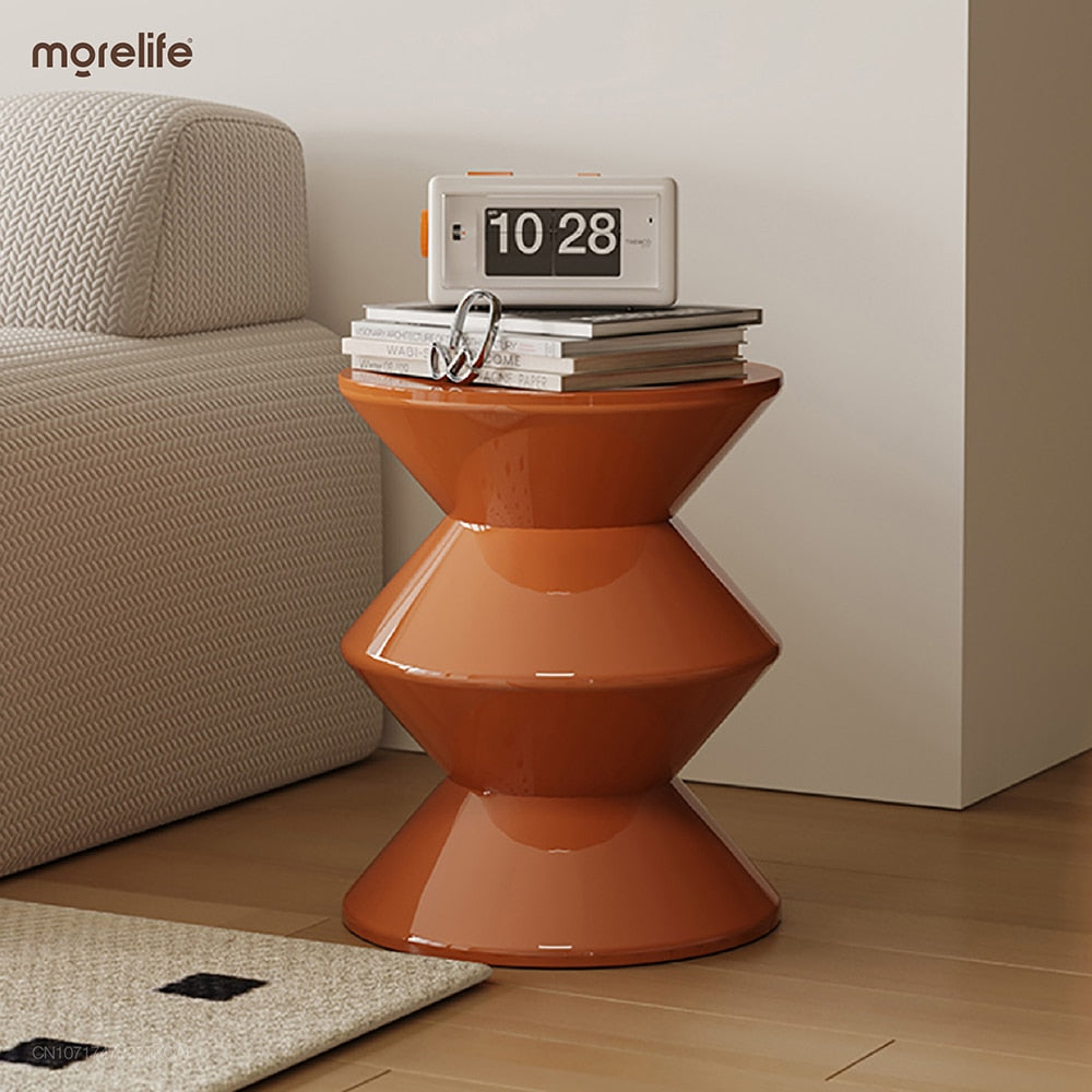 Plastic Nordic Coffee Table - Living Room, Sofa Side, Hallway Stool - 36x36x45cm