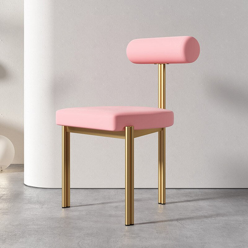 Italian Designer Dining Chair Minimalist Creative Half Arc Back Chair