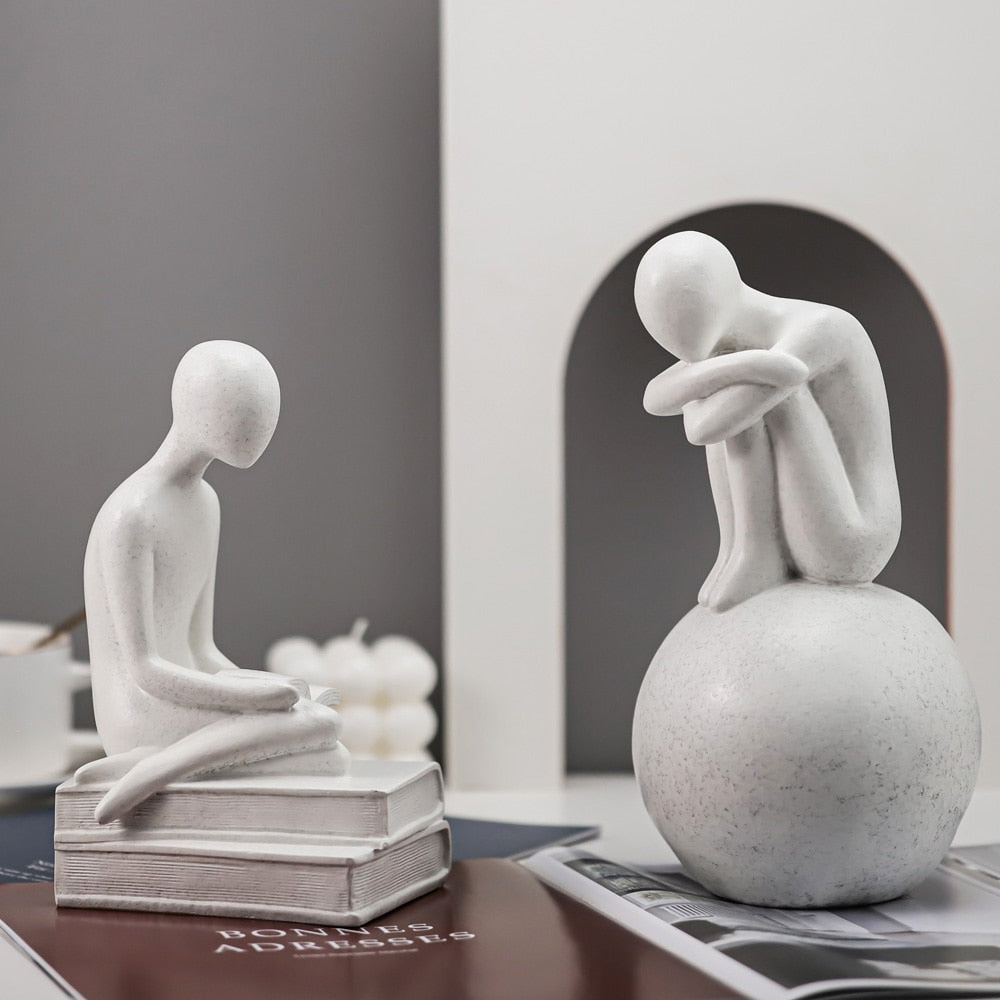 Abstract People Statue Tabletop Resin Figures