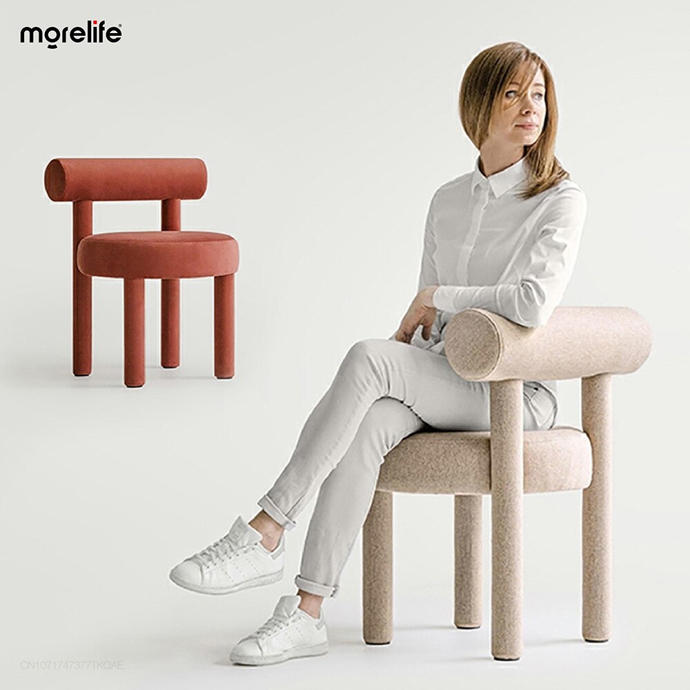 Modern Nordic Leisure Chair for Dining, Makeup, and Coffee - Luxury Metal Furniture
