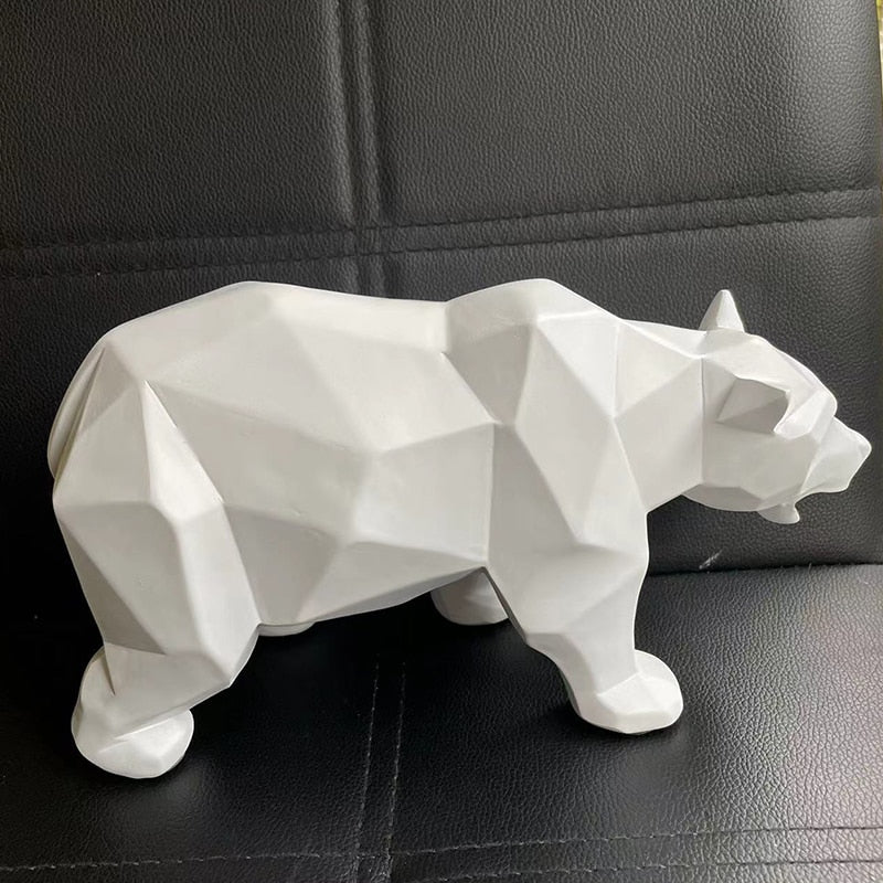 Nature's Charm: Nordic Bear Statue for Modern Home Decor