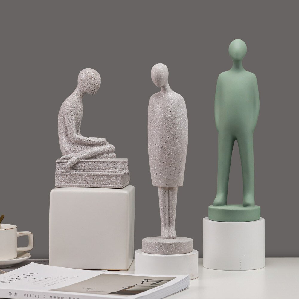 Abstract People Statue Tabletop Resin Figures