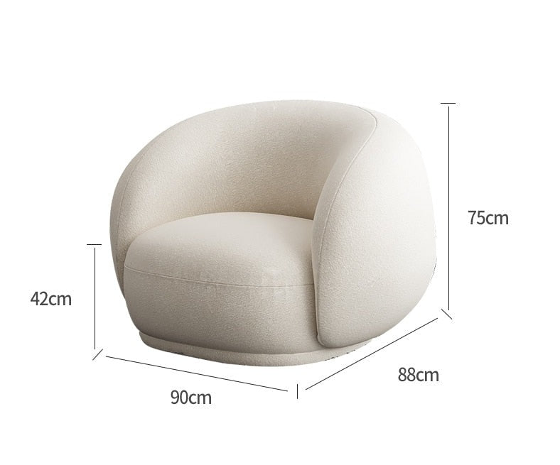 Luxury Vanity Lounge Chair Sofa with Modern Stand Design and Beach Lounge Chair Relaxation, Perfect for Salon, Garden, and Home Furniture Sets